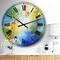 Designart 'Color Dances Oversized Modern Wall Clock